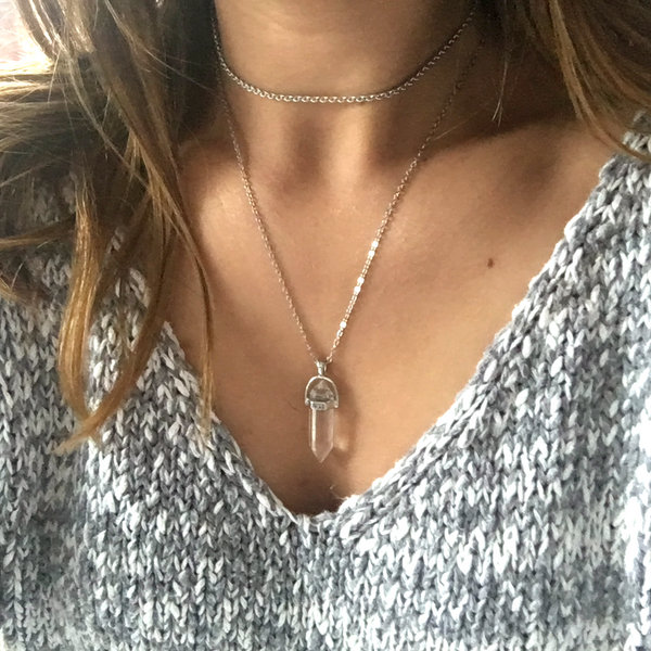 Helena Crystal Pendant Necklace